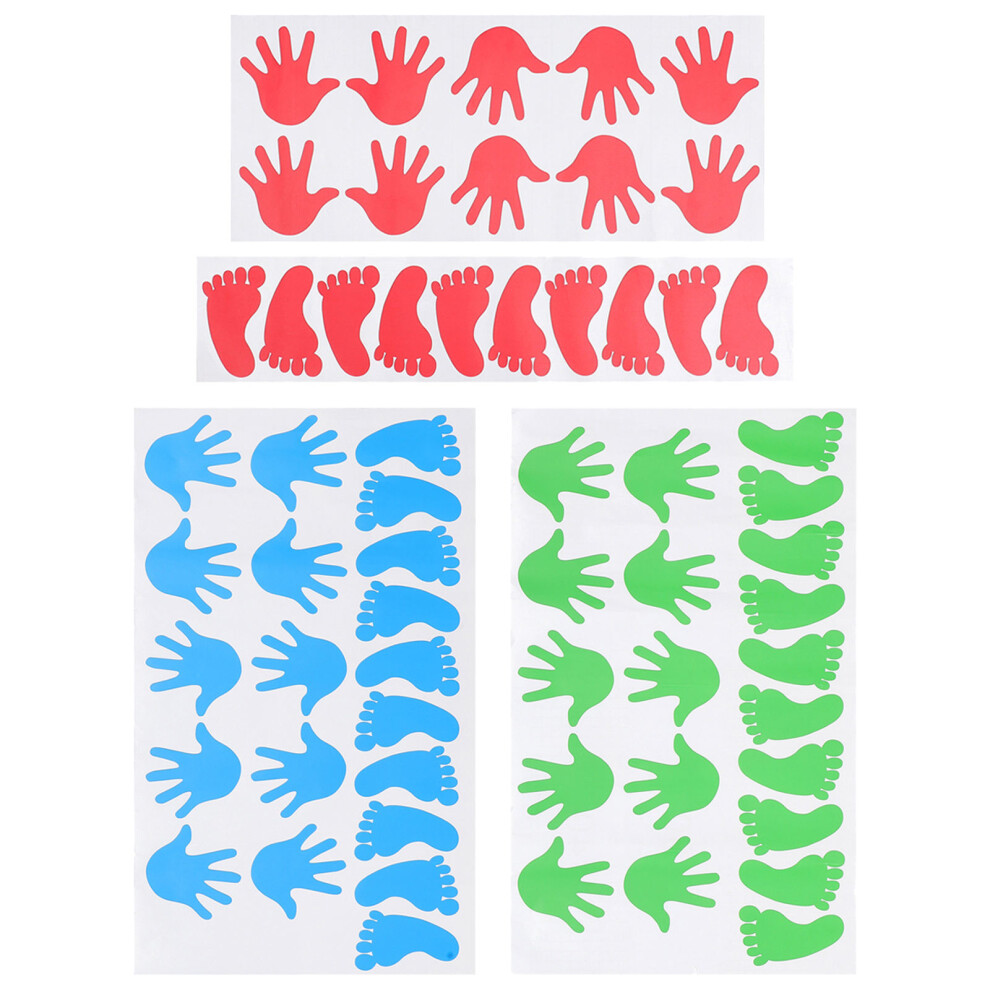 Artibetter 30Pairs Creative Pvc Footprint Floor Decals For Home And Classroom Use