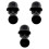(Black) 3pc καπάκι μπουκαλιού μπύρας ανθεκτικό στη σκόνη αστείο 1