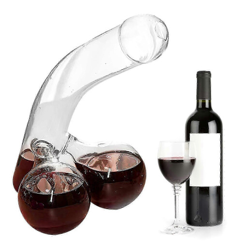 (400ML) Αστείο σετ καράφας ουίσκι, καράφα κόκκινου κρασιού, μοναδικό γυάλινο δοχείο