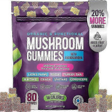 (2pcs) Mushroom Gummies Moisturize The Intestines Replenish Nutrients Improve Immunity, Nutrition Gels & Chews