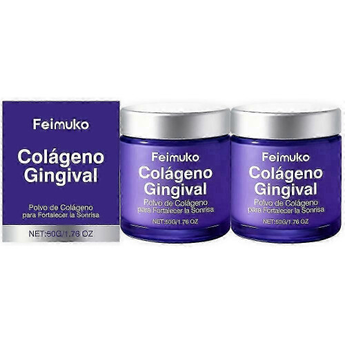 (2pcs) Σκόνη κολλαγόνου ούλων για την υγεία των ούλων, φυσική
