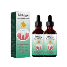 (2) 1-5x Gum Regrowth Drops, Gum Restore Mouthwash, Gum Therapy Gel Receding Gum