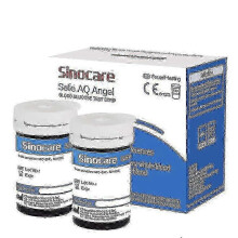 (50pcs strips) Ταινίες και νυστέρια γλυκόζης αίματος Sinocare Safe AQ Angel 50 τεμάχια fkpm