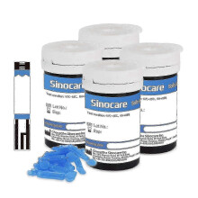 (100pcs strips) Ταινίες και νυστέρια γλυκόζης αίματος Sinocare Safe AQ Angel 50 τεμάχια fkpm