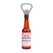 (Budweiser brown) Abrebotellas magnético retro con diseño de botella de cerveza, pegatina para refrigerador |