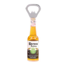 (Corona yellow) Abrebotellas magnético retro con diseño de botella de cerveza, pegatina para refrigerador |