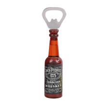 (Jack Daniels brown) Abrebotellas magnético retro con diseño de botella de cerveza, pegatina para refrigerador |