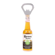 (Corona yellow) Abrebotellas de nevera para cerveza con estilo retro.