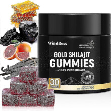 (1pc) Voedingsgels en -kauwtabletten Gold Shilajit Gummies 30 stuks voor mannen en vrouwen
