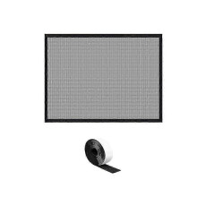 (114Cm) Fireplace Screen Mesh Cover PVC Fireplace Cover Pet Proof with Hooks and Loops Fireplace Safety Cover