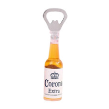 (Crown yellow) Abrebotellas de nevera para cerveza con estilo retro.