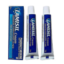 (2pcs) Crema Lamisil para el pie de atleta, tratamiento antipicazón y desodorizante para el pie de atleta.