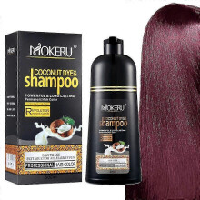 (Burgundy) Hair Color Shampoo Coconut Hair Dye Shampoo Hair Instant Coloring In Minutes