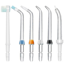 (C) 6 piezas/juego de puntas de repuesto para irrigador bucal Waterpik, puntas clásicas, piezas de repuesto