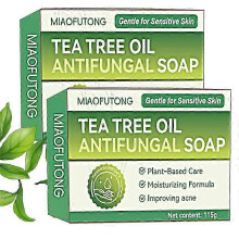 (2pcs) Antischimmelzeep voor mannen en vrouwen: medicinale antischimmelzeep met tea tree-olie - extra sterk tegen huidschimmel.