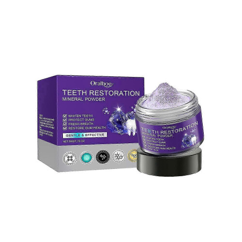 (6PCS) 1-6 τεμάχια ORALHOE 50g ορυκτή πούδρα αποκατάστασης δοντιών 50
