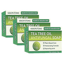 (3pcs) Antischimmelzeep voor mannen en vrouwen: medicinale antischimmelzeep met tea tree-olie - extra sterk tegen huidschimmel.