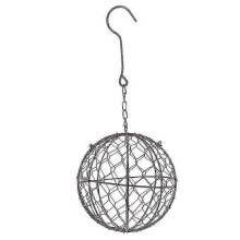 (15cm Ball Shape) Maceta colgante de metal para suculentas, soporte de alambre de hierro para coronas, decoración de jardín