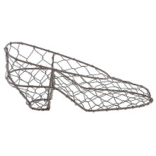 (Shoes Shape) Maceta colgante de metal para suculentas, soporte de alambre de hierro para coronas, decoración de jardín