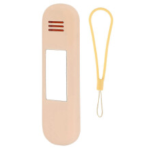 (Beige) Estuche de viaje para brochas de maquillaje con diseño de espejo, neceser de silicona portátil (con