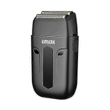 (Ng-984a b with box) Nueva afeitadora profesional Wmark Ng-984a de acero inoxidable con grabado de titanio y doble hoja,