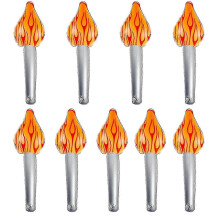 (12pcs) Antorchas inflables con forma de varita LED, llamas parpadeantes, linterna impermeable, accesorio para