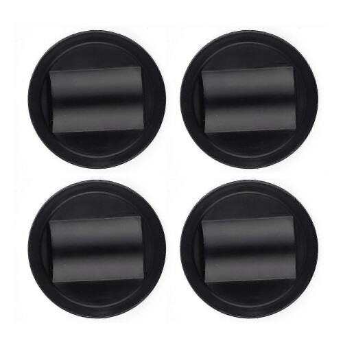 (Black) 4 τεμάχια στοπ τροχών επίπλων από καουτσούκ, κύπελλα, στ