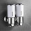 (White double) Διανομέας σαπουνιού 500-1500ml Επιτοίχιος διανομέας σαπουνιο 1