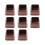 (L Square, Brown) 8 τεμάχια προστατευτικά δαπέδου για τα πόδια καρέκλας με τ 1