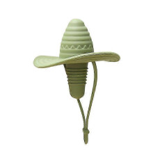 (B, green) Wijnstopper in de vorm van een cowboyhoed, siliconen wijnstopper voor wijnflessen, lekvrije wijnstopper in de vorm van een cowboyhoed