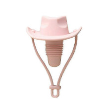 (A, pink) Wijnstopper in de vorm van een cowboyhoed, siliconen wijnstopper voor wijnflessen, lekvrije wijnstopper in de vorm van een cowboyhoed