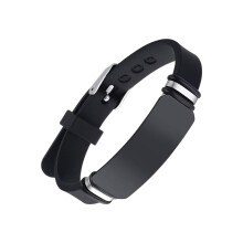 Minimalistisches dehnbares Armband für Paare, Familie,-Schwarz