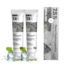 (2pcs) 1-3X Hydroxyapatiet Tandpasta voor versterking van het glazuur en verlichting van gevoelige tanden. Verheldert het tandglazuur.