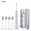 (White 4 Heads) \u200 Οδοντόβουρτσα Sarmocare S100 Sonic με 8 κεφαλές βουρτσίσματος, λε 1
