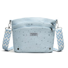 Stylish Womens Crossbody Bag With Many Pockets Lightweight-Blue