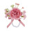 Wunderschönes Seidenblumen-Armband,- Koreanisches Rosa 1