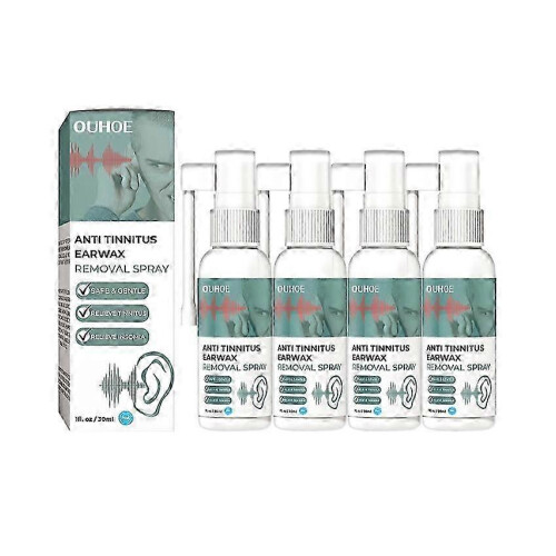 (4PCS) 1-5x Σπρέι αφαίρεσης κεριού αυτιών κατά των εμβοών Φυσικές θ