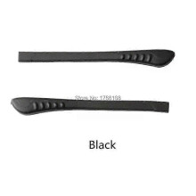 (Black) 10 stuks (5 paar) antislip brillenpootjes voor rechthoekige metalen brillenpootjes