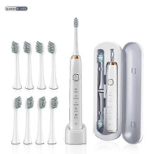 (White 8 Heads) \u200 Οδοντόβουρτσα Sarmocare S100 Sonic με 8 κεφαλές βουρτσίσματος, λε