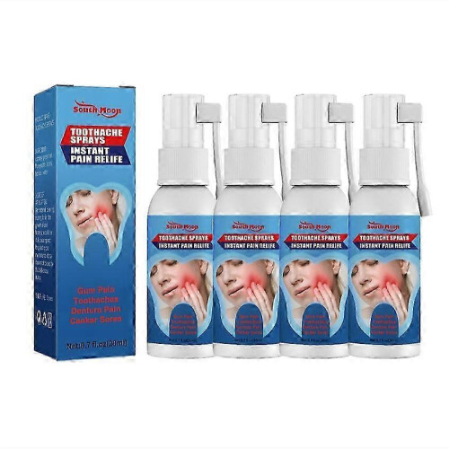 (4PCS) 1-5x Σπρέι ανακούφισης οδοντικού πόνου, Οδοντιατρικό σπρέι
