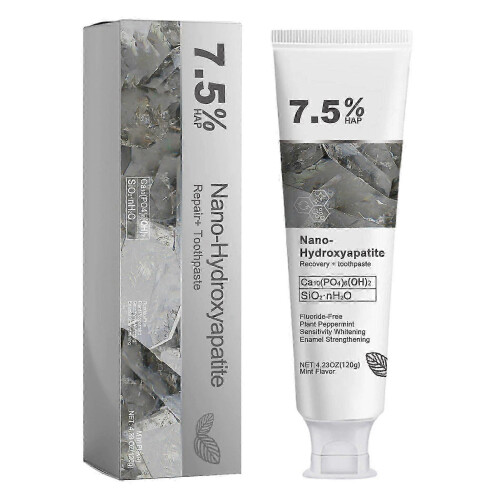 (1pcs) 3 τεμάχια οδοντόκρεμα με 7,5% νανοϋδροξυαπατίτη - Χωρίς φθόρι