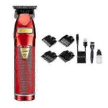 (Red) S9 USB oplaadbare retro elektrische haartrimmer voor mannen en vrouwen - trimmer in vintage stijl