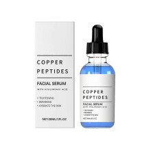 (2PCS) Kopparpeptidserum för ansiktet - med GHK-Cu och hyaluronsyra - Anti-aging ansiktsserum för huden