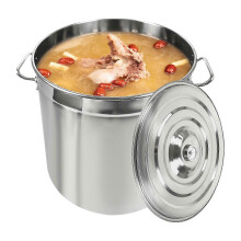 (50L/53Qt) Olla comercial para sopa de 50L/70L/98L con tapa, de acero inoxidable, gran capacidad.