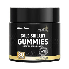 (1pc) Voedingsgels en -kauwtabletten Gold Shilajit Gummies 30 stuks voor mannen en vrouwen