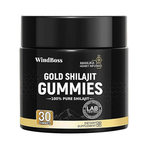 (1pc) Τζελ & Μασώμενα Ζελεδάκια Διατροφής Gold Shilajit 30 Τεμάχια για Άνδρες και Γυναίκες