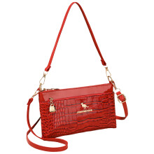 Toted Bag for Women with Removable Strap Leather Shoulder-Red