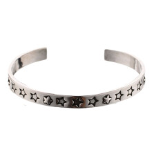 Trendy Five Point Star Design Adjustable Bangle For Gifting