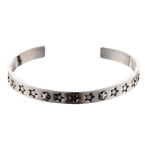 Trendy Five Point Star Design Adjustable Bangle For Gifting