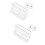 Wall Mounted Kitchen Organizers Shelf 2 Pieces Rusts-S White 1